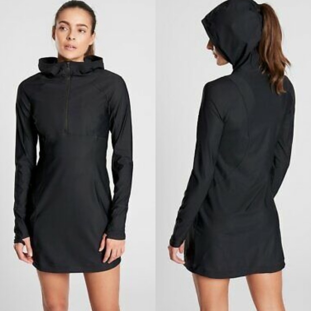 • Athleta • Pacifica II Coverup Black Hooded